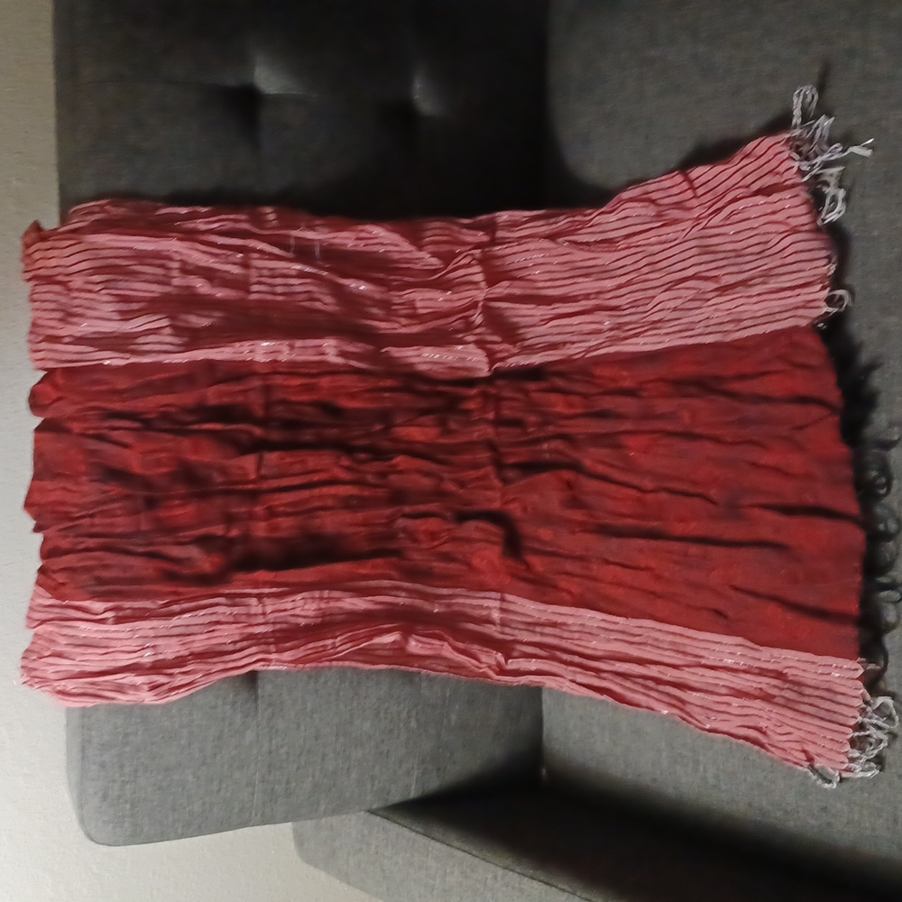 Large handcrafted 24x68 scarf/wrap (new w/o tags)
